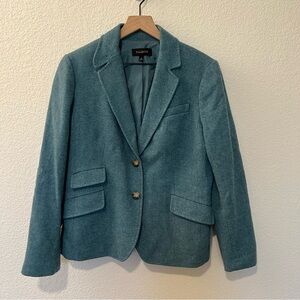 Talbots Wool Teal Blue Blazer- Size 12